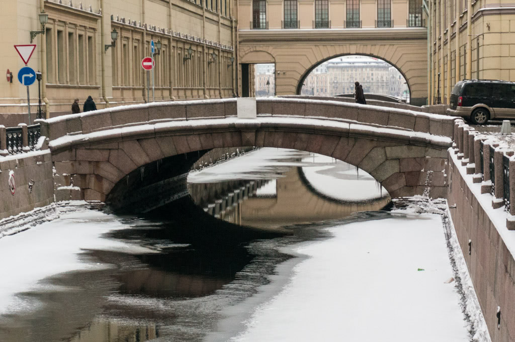 Первый Зимний мост через канал Зимняя канавка