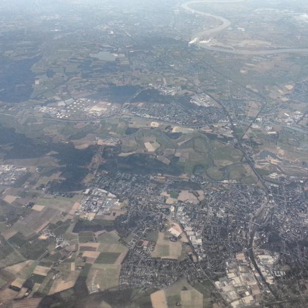 Вид на Германию из самолета