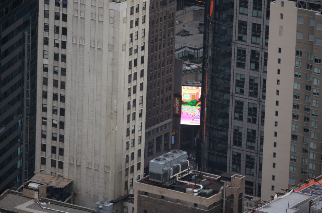 Кусочек экрана с Times Square